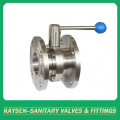 Hygienic Flanged Butterfly Valves Manual Operation